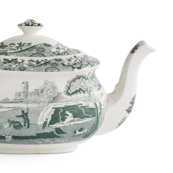 Green Italian Teapot