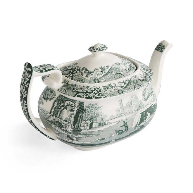 Green Italian Teapot