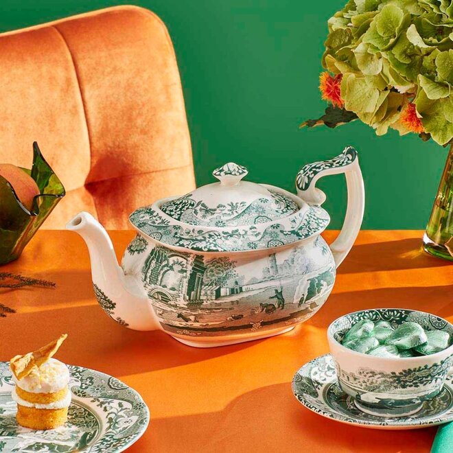 Green Italian Teapot