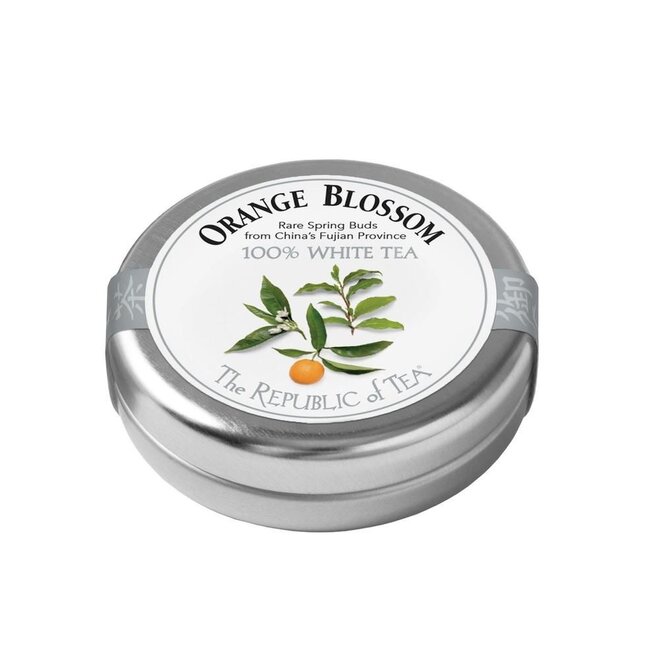 Republic of Tea Orange Blossom WhiteTraveler's Tin 6s