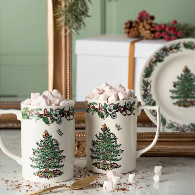 Christmas Tree Wreath Mug
