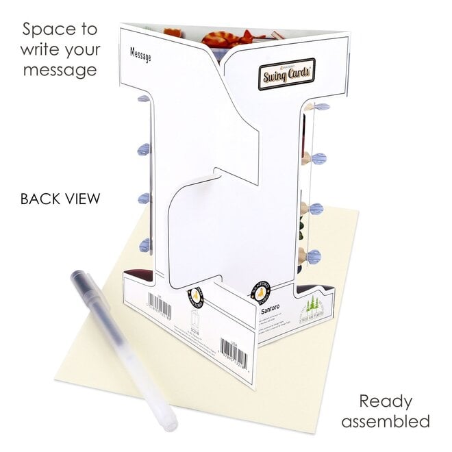 Cats in the Library Swing Card