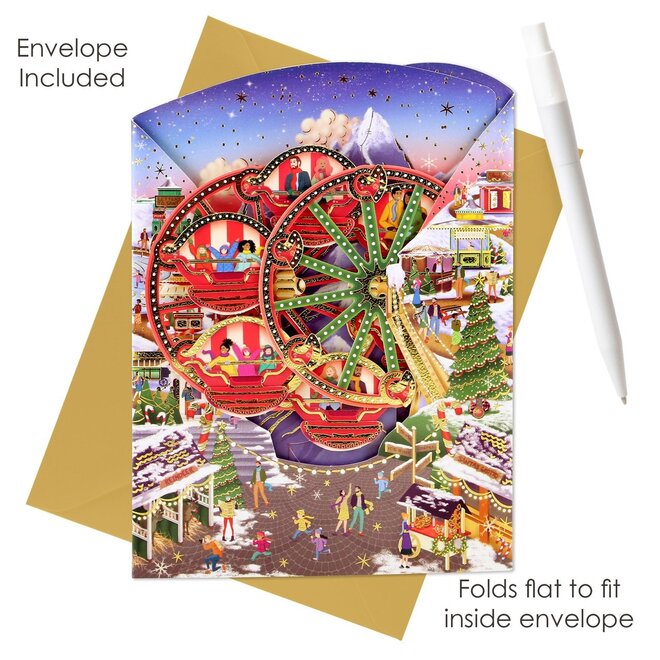 Christmas Market Swing Card