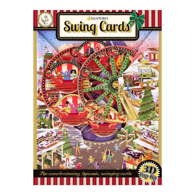 Christmas Market Swing Card