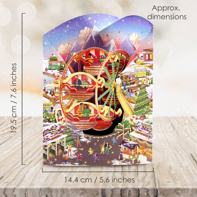 Christmas Market Swing Card