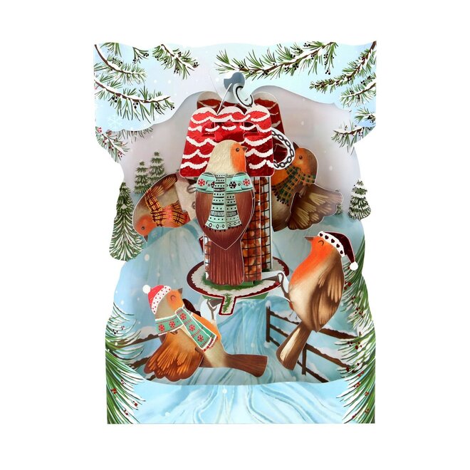 Robins Christmas Swing Card