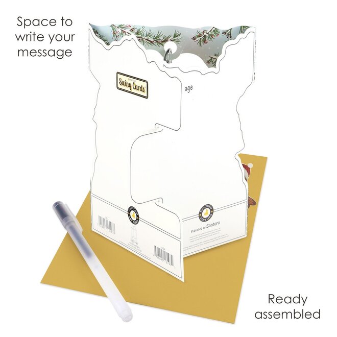 Robins Christmas Swing Card