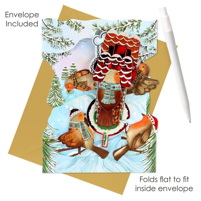 Robins Christmas Swing Card