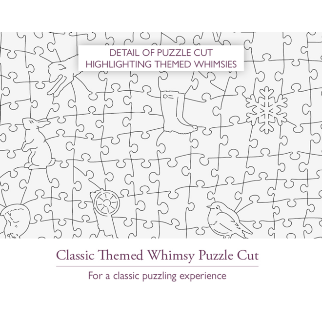 Cottage Garden in Winter 250 Piece Puzzle