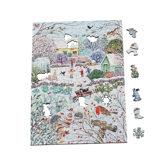 Cottage Garden in Winter 250 Piece Puzzle