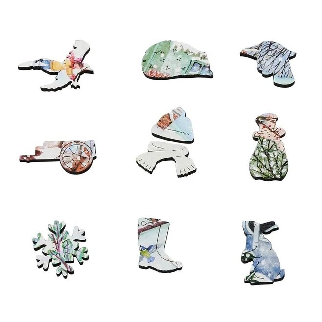 Cottage Garden in Winter 250 Piece Puzzle