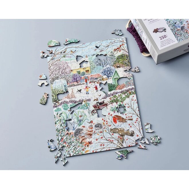 Cottage Garden in Winter 250 Piece Puzzle