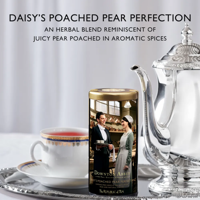 Republic of Tea Downton Abbey Daisy’s Poached Pear Perfection Herbal 36s
