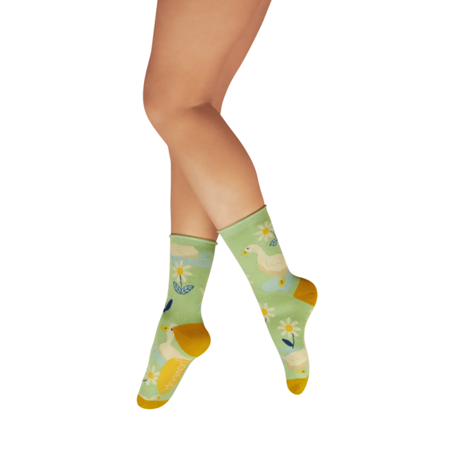 Happy Geese Mint Green Ladies Ankle Sock