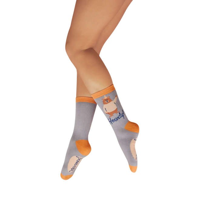 Howdy Friend! Lilac Purple Ankle Sock