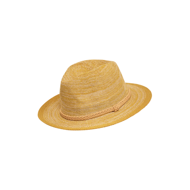 Natalie Hat (Mango) with Yellow Braid