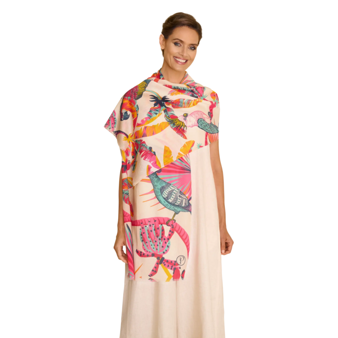 Tropical Paradise Pink Scarf