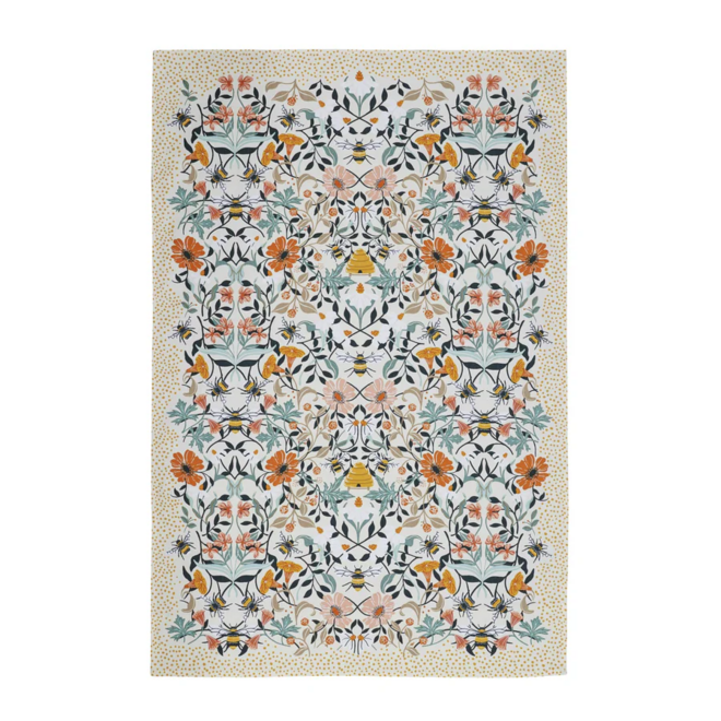 Bee Bloom Cotton Tea Towel