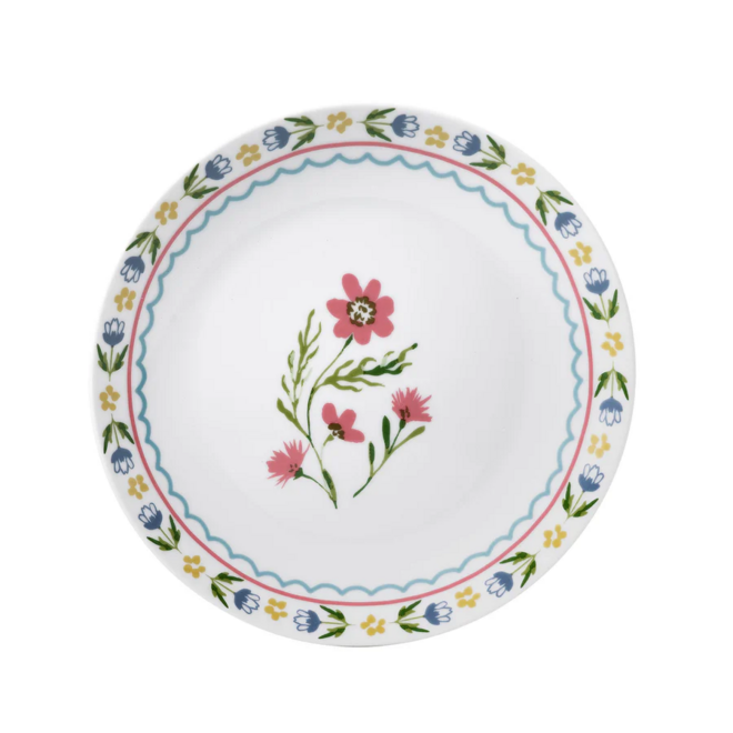 Boho Floral Porcelain Side Plate