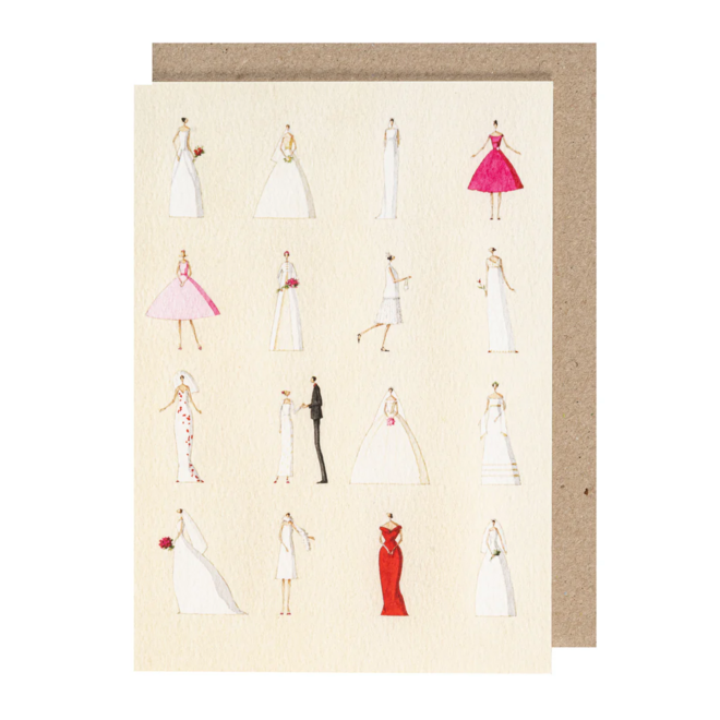Wedding Dresses Greeting Card