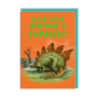 Stegosaurus Birthday Card