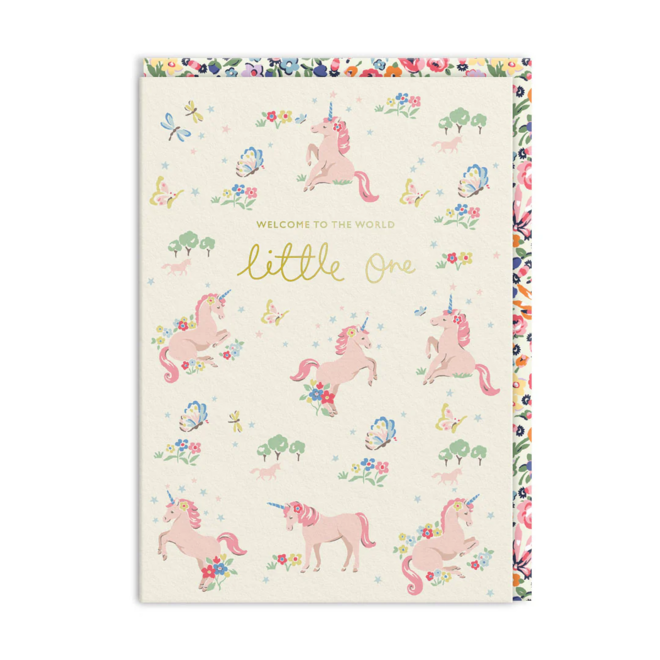Hello Little One Unicorn Card