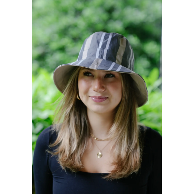 Camel & Cabana Rain Cap Bucket Hat