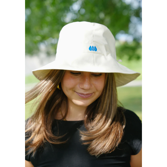 Ivory Rain Cap Bucket Hat