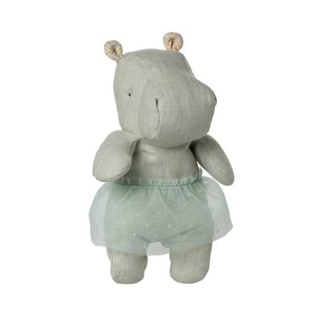 Safari Friends Small Hippo with Skirt - Mint