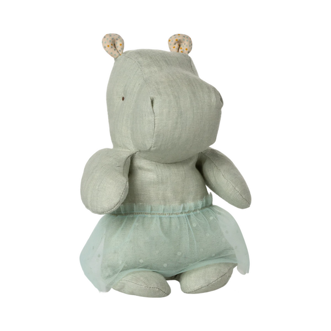 Safari Friends Small Hippo with Skirt - Mint