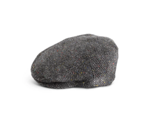 Fia Grey Herringbone Classic Cap - British Isles