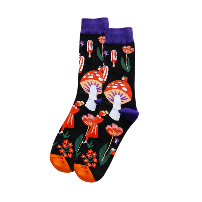 Mushroom Party Socks