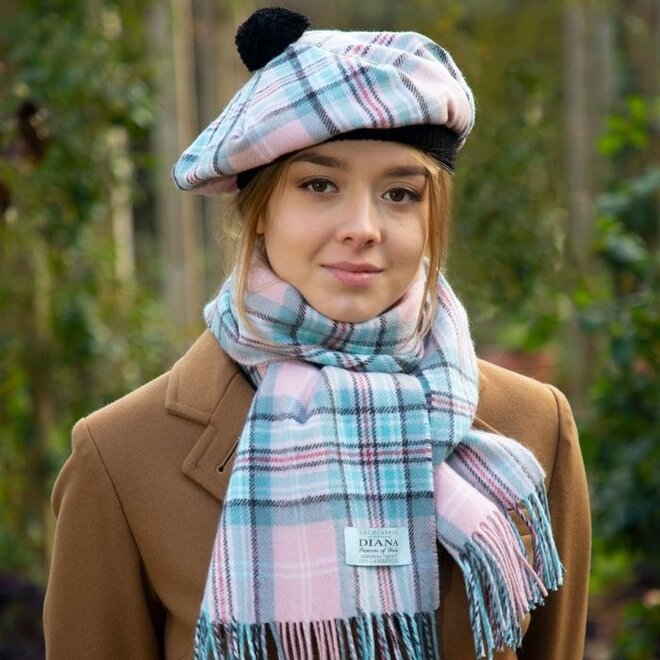Princess Diana Memorial Rose Tartan Brushed Wool Tam
