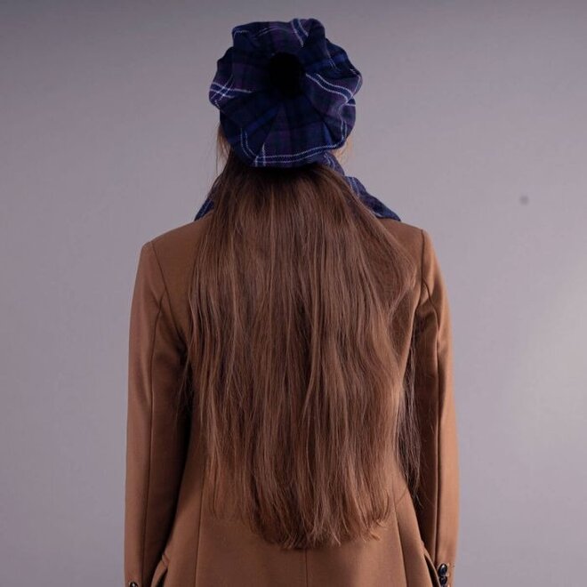 Scotland Forever Modern Tartan Brushed Wool Tam