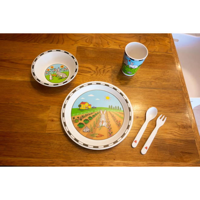 Bunnies Dish Set