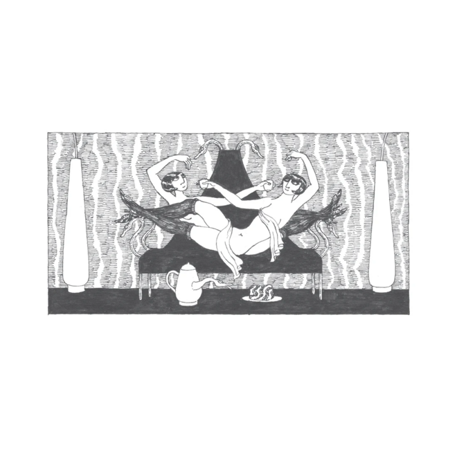 Edward Gorey: The Fraught Settee Boxed Notecards