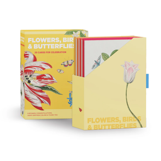 Flowers, Birds, & Butterflies Celebrations Boxed Notecards