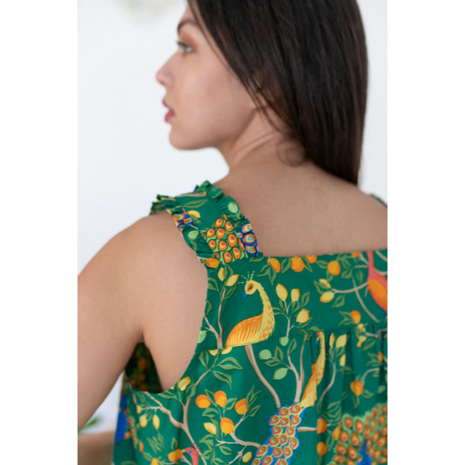 Green Fearless Peacock Nighty Nite