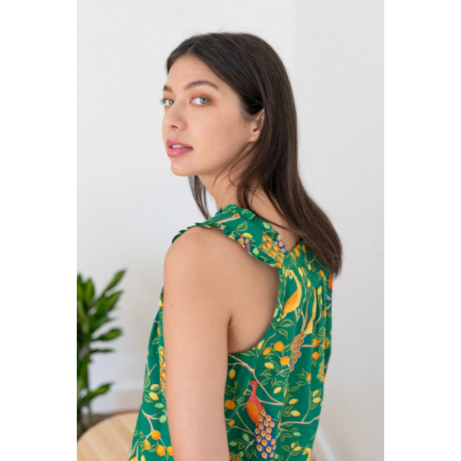 Green Fearless Peacock Nighty Nite