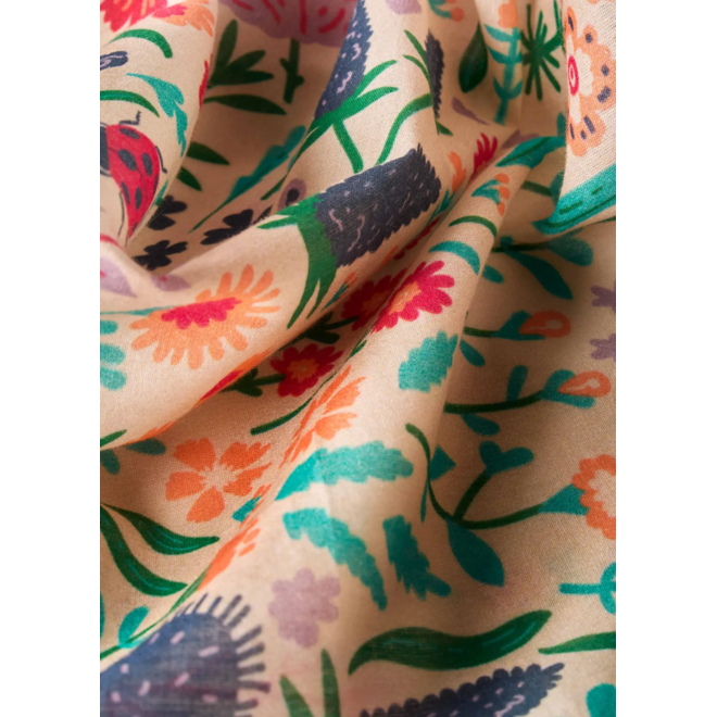 Wild Flowers Coconut Cotton Bandana