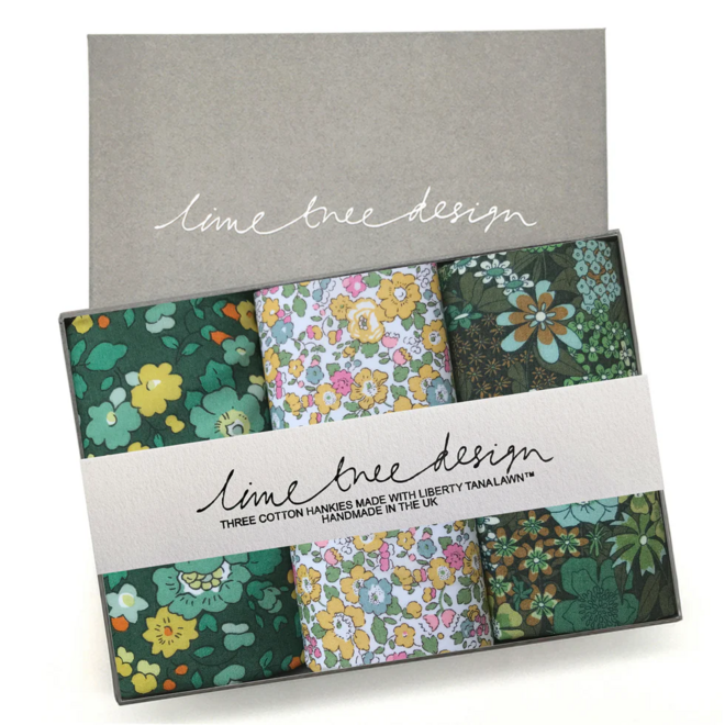 Spring Greens Hankies Set