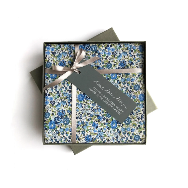 Blue Emma & Georgina Square Bandana