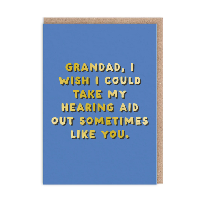 Granddad: Hearing Aid Greeting Card