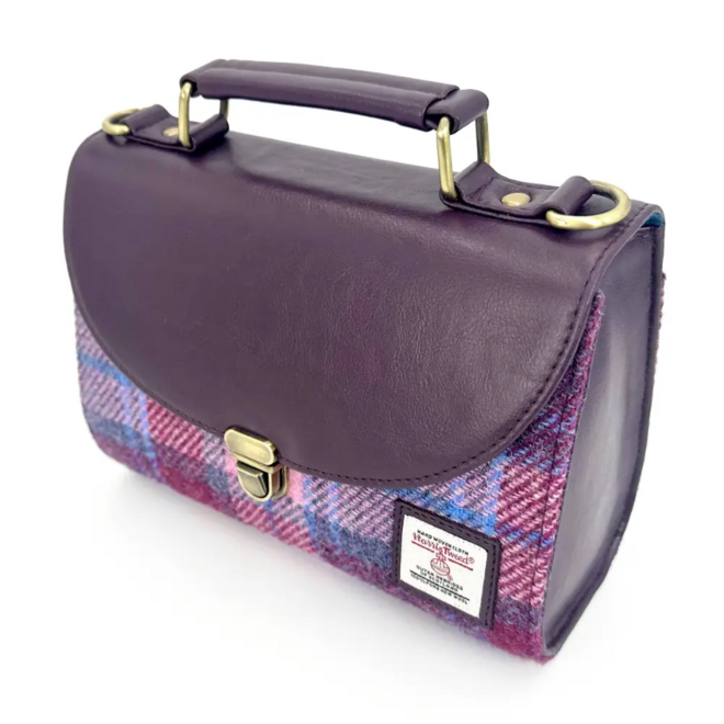 Harris Tweed Pastel Pink Mini Day Bag