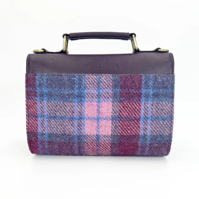 Harris Tweed Pastel Pink Mini Day Bag