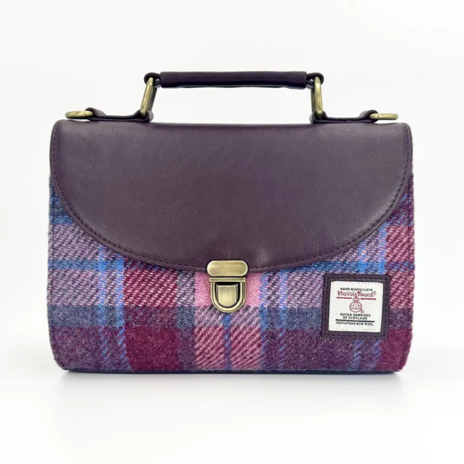 Harris Tweed Pastel Pink Mini Day Bag
