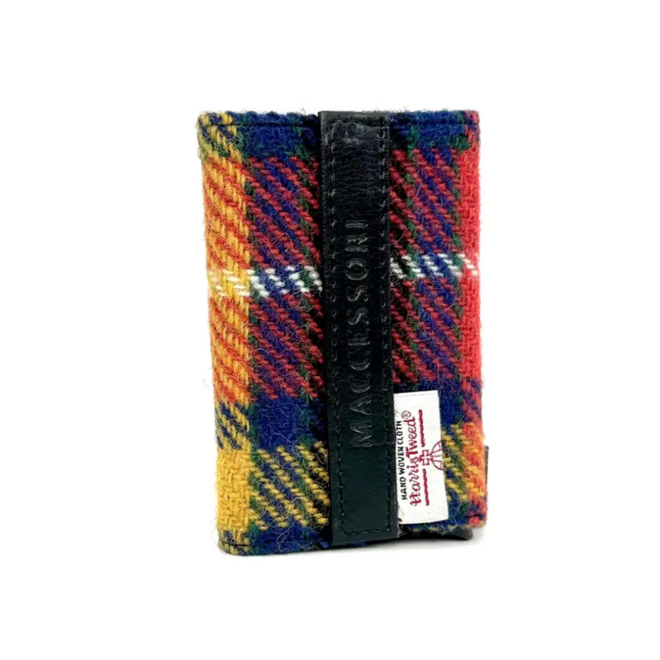 Harris Tweed Saffron Pop-Up Card Holder