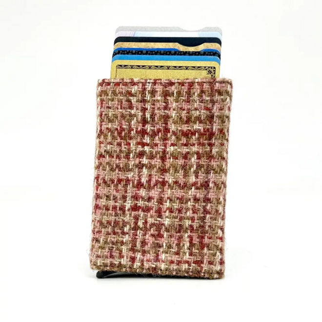Harris Tweed Maple Pop-Up Card Holder