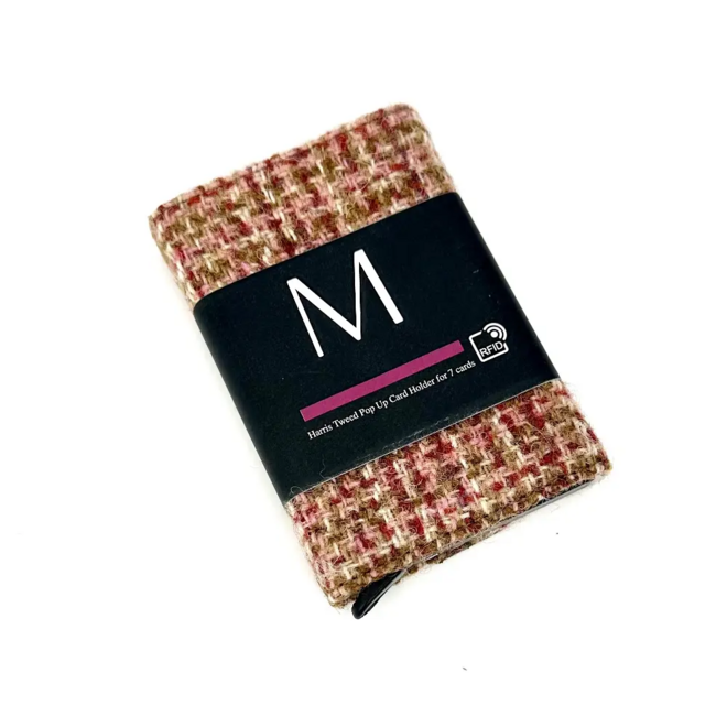 Harris Tweed Maple Pop-Up Card Holder