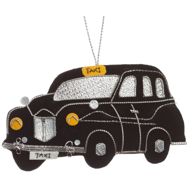 St. Nicolas Black Taxi Ornament